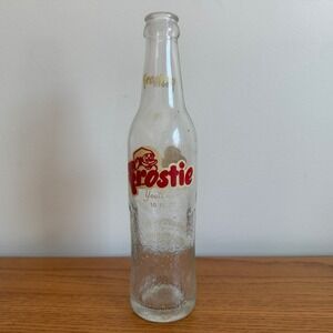 Vintage Frostie Root Beer Bottle 10 FL OZ Glass Embossed Camden NJ